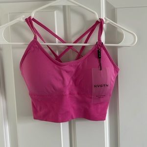NWT Nvgtn flourish seamless pink bra